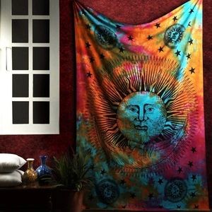 Sun Tie Dye Tapestry